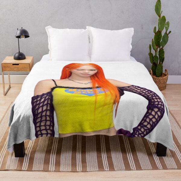 Item preview, Chaewon Le Sserafim Kpop Orange Hair designed and sold by StarBunnyDesign.