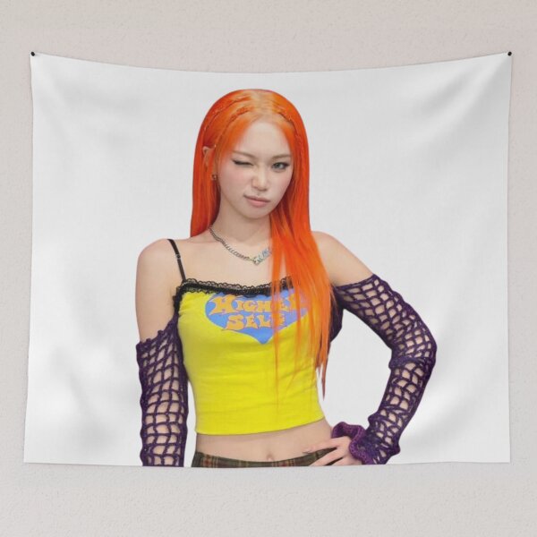 Artikelvorschau, Chaewon Le Sserafim Kpop Orange Hair entworfen und verkauft von StarBunnyDesign.