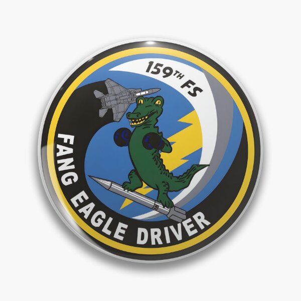 Item preview, 159th Fighter Squadron Fang Eagle Driver Military Patch Art designed and sold by CharlieDesings.