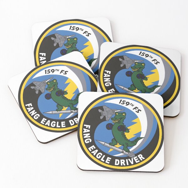 Item preview, 159th Fighter Squadron Fang Eagle Driver Military Patch Art designed and sold by CharlieDesings.