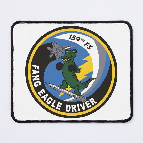 Item preview, 159th Fighter Squadron Fang Eagle Driver Military Patch Art designed and sold by CharlieDesings.