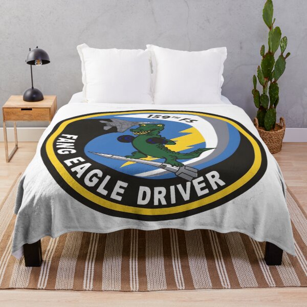 Item preview, 159th Fighter Squadron Fang Eagle Driver Military Patch Art designed and sold by CharlieDesings.