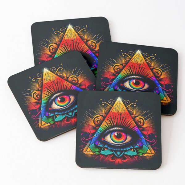 Item preview, Psychedelic All-Seeing Eye designed and sold by Pixelplanetdesigns.