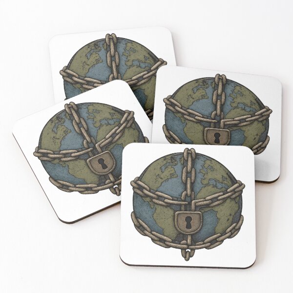 Item preview, Earth Locked in Chains – Symbolic Global Restriction Design designed and sold by darkan1.