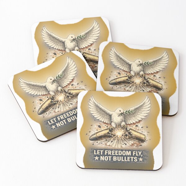Item preview, Let Freedom Fly Not Bullets – Peace Dove Anti War Vintage Design designed and sold by Pepperoriginal.