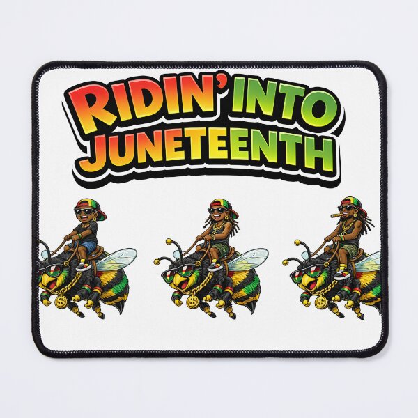 Item preview, Ridin’ Into Juneteenth – Cool Bee Rider Juneteenth Celebration Design designed and sold by ArtSpark Studio.