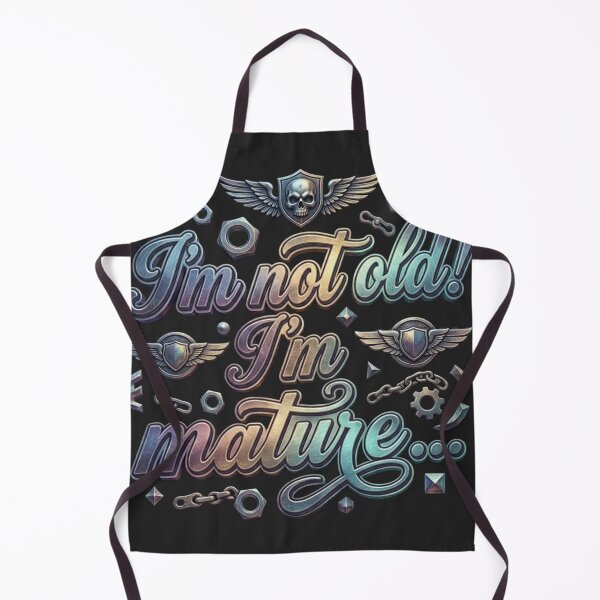 Item preview, I’m Not Old I’m Mature Funny Mechanic Skull Quote designed and sold by DPSz.