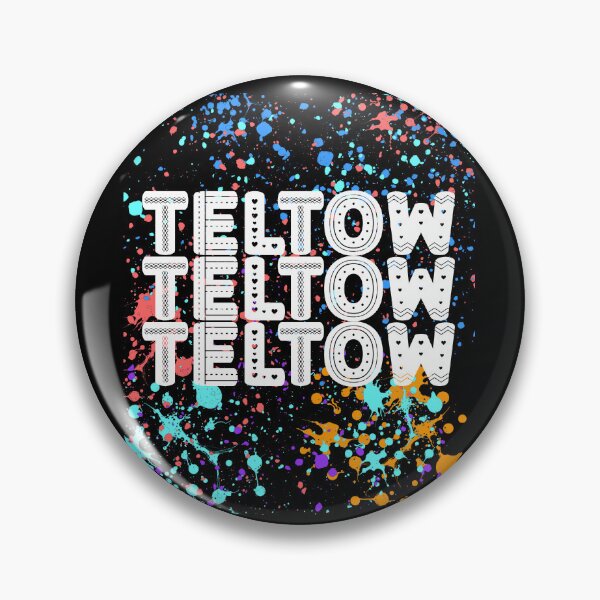 Item preview, Teltow Street Art Design – Retro Typography & Colorful Neon Splatter Look designed and sold by lang-popart.