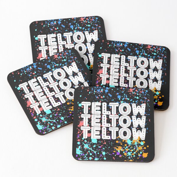 Item preview, Teltow Street Art Design – Retro Typography & Colorful Neon Splatter Look designed and sold by lang-popart.