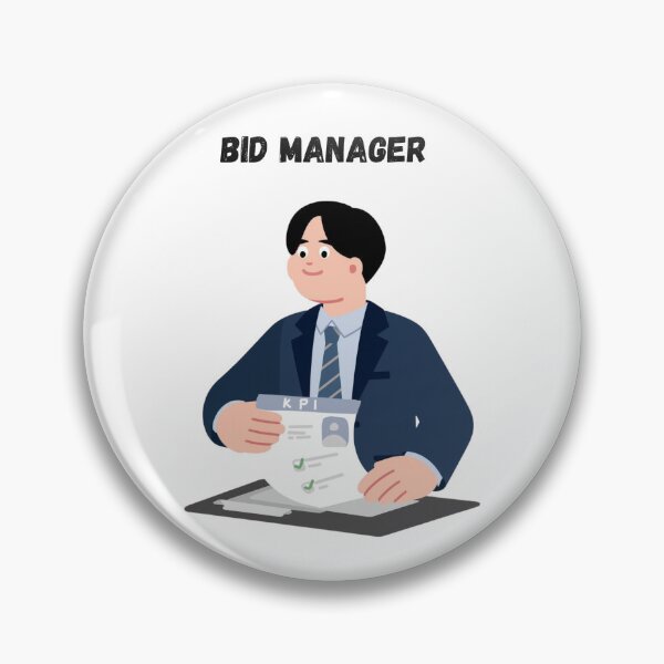 Item preview, Male Bid Manager Illustration – Proposal & Tendering Professional Gift designed and sold by winningbiz.