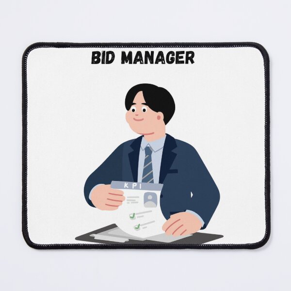 Item preview, Male Bid Manager Illustration – Proposal & Tendering Professional Gift designed and sold by winningbiz.