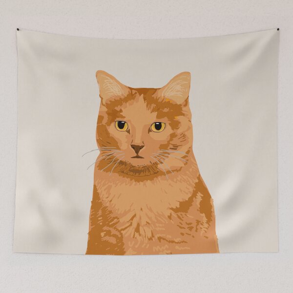 Item preview, Ginger cat portrait designed and sold by helengarvey.