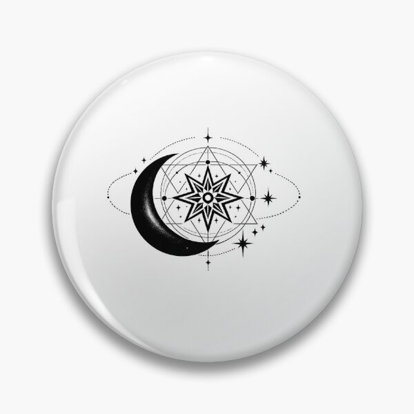Item preview, Geometric Crescent Moon designed and sold by Le Grand Requin.