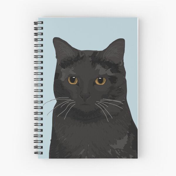 Item preview, Black cat portrait designed and sold by helengarvey.