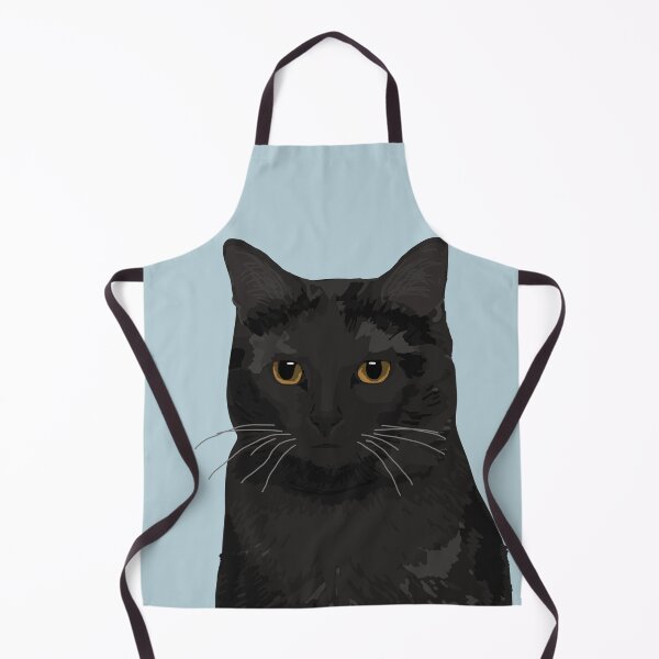Item preview, Black cat portrait designed and sold by helengarvey.