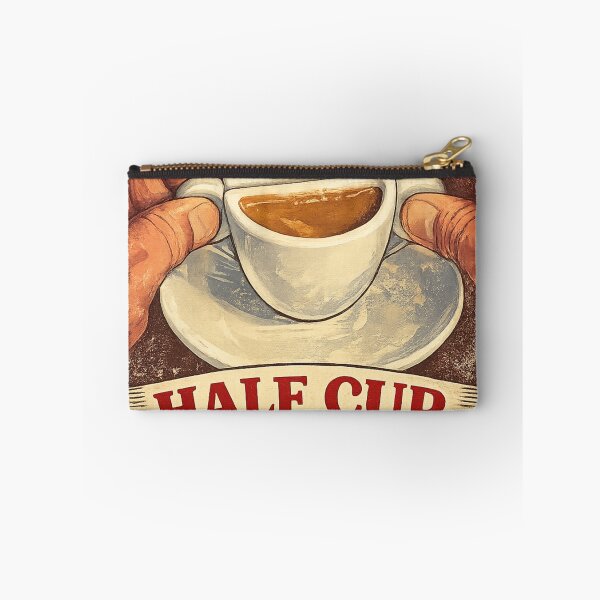Item preview, Half Cup Double Energy Shirt – Vintage Coffee Lover Motivational Tee designed and sold by GaliciaCity.