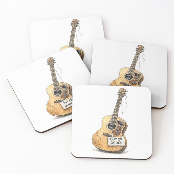Item preview, Out of Order Acoustic Electric Guitar Sticker designed and sold by Felixuss.