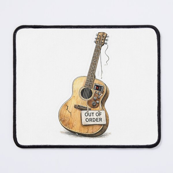 Item preview, Out of Order Acoustic Electric Guitar Sticker designed and sold by Felixuss.