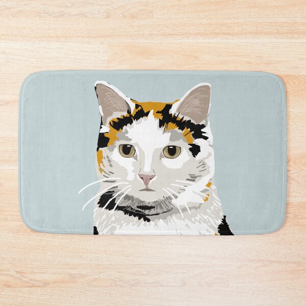 Item preview, Pensive calico tortoiseshell cat portrait designed and sold by helengarvey.