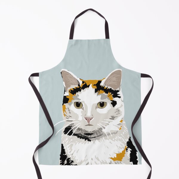 Item preview, Pensive calico tortoiseshell cat portrait designed and sold by helengarvey.