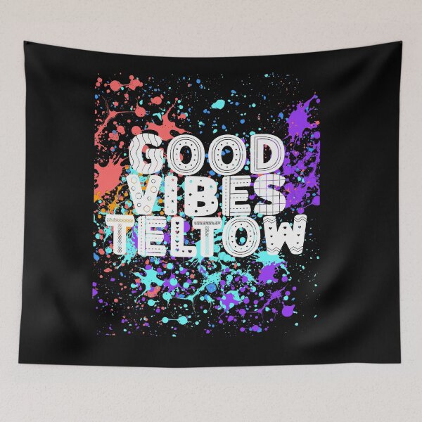 Item preview, Teltow Street Art Design – Retro Typography & Colorful Neon Splatter Look designed and sold by lang-popart.