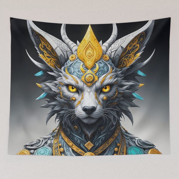 Item preview, Mystical wolf in celestial armor designed and sold by KunstGeist.