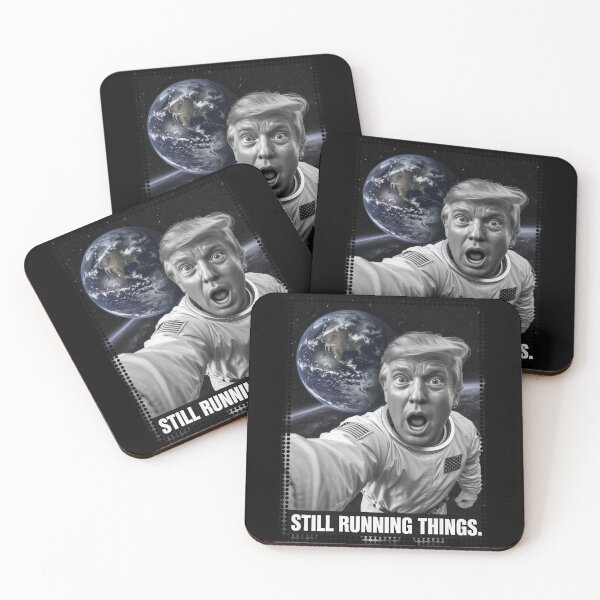 Item preview, Still Running Things Space Selfie Political Satire designed and sold by cabana.space.