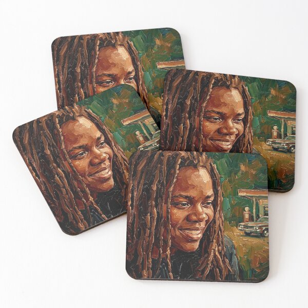 Item preview, Fast Car Soul – Tracy Chapman Expressive Oil Portrait designed and sold by Art's Diner.