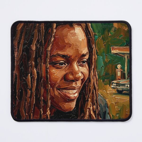 Item preview, Fast Car Soul – Tracy Chapman Expressive Oil Portrait designed and sold by Art's Diner.