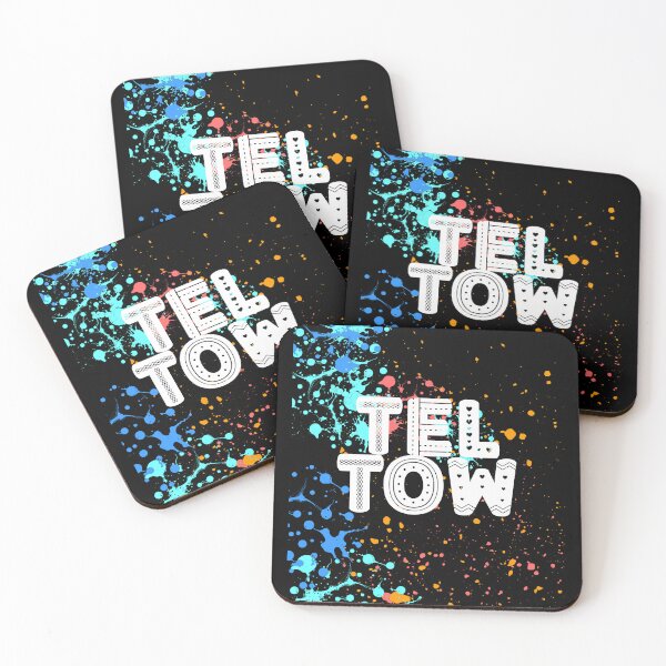 Item preview, Teltow Street Art Design – Retro Typography & Colorful Neon Splatter Look designed and sold by lang-popart.