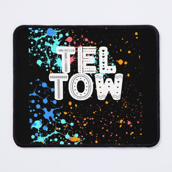 Item preview, Teltow Street Art Design – Retro Typography & Colorful Neon Splatter Look designed and sold by lang-popart.