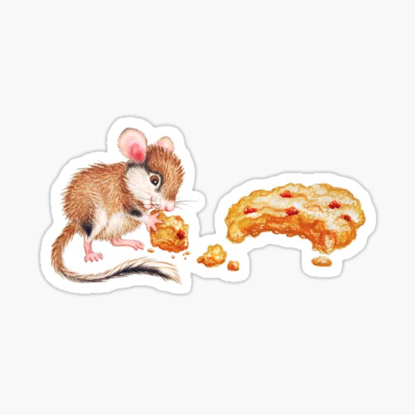 Cookie mouse by Maria Tiqwah Sticker