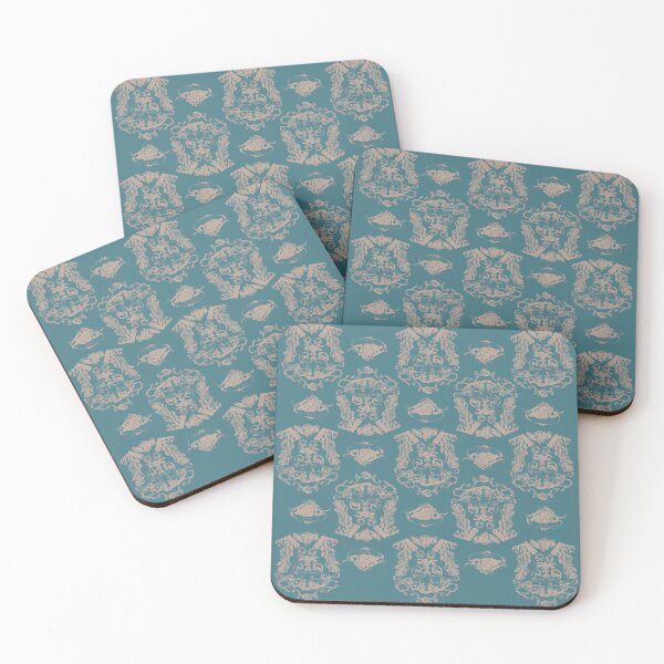 Item preview, Antique Furniture Decorations Checker Tan & Teal designed and sold by Digitalmyth's Designs.