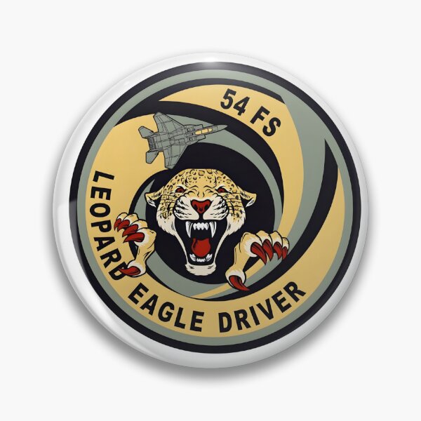 Item preview, 54th Fighter Squadron Leopard Eagle Driver Military Patch designed and sold by CharlieDesings.