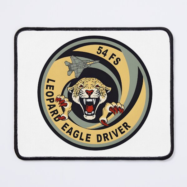 Item preview, 54th Fighter Squadron Leopard Eagle Driver Military Patch designed and sold by CharlieDesings.