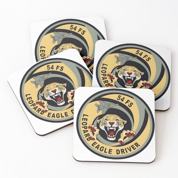 Item preview, 54th Fighter Squadron Leopard Eagle Driver Military Patch designed and sold by CharlieDesings.