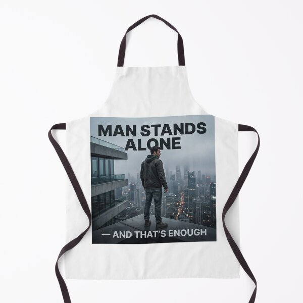 Item preview, Man Stands Alone And That Is Enough Urban Motivation Sticker designed and sold by Scro-Ciob-Shop.