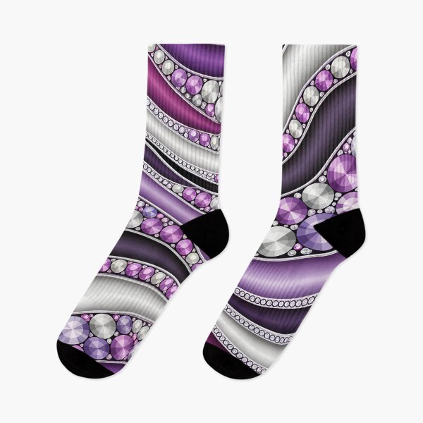 Item preview, Stylish Glam Abstract Grey Purple Lilac Wavy Pattern designed and sold by LEILA ART SPACE.