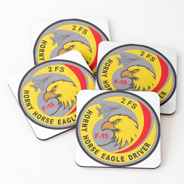 Artikelvorschau, Militäremblem des F-15-Fahrers der 2. Jagdstaffel (Eagle) entworfen und verkauft von CharlieDesings.