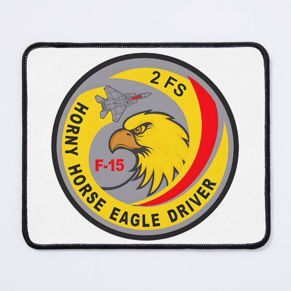 Artikelvorschau, Militäremblem des F-15-Fahrers der 2. Jagdstaffel (Eagle) entworfen und verkauft von CharlieDesings.