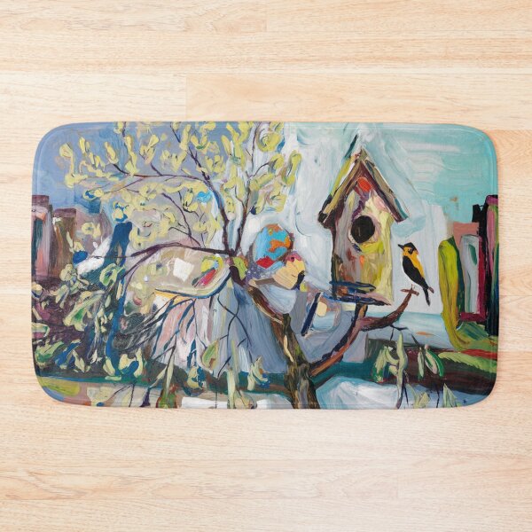 Item preview, The birds have arrived,oil painting. designed and sold by elegantpaterns.