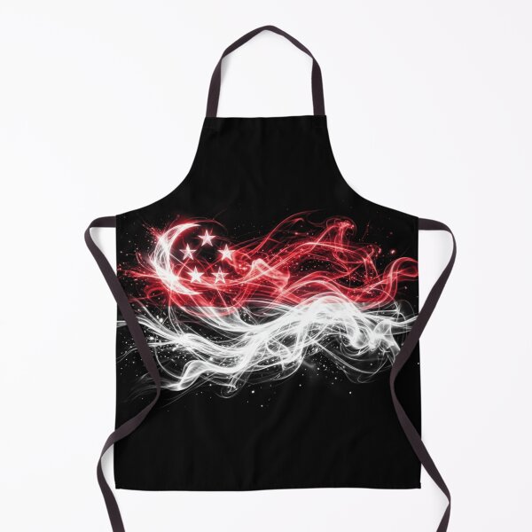 Item preview, Singapore Flag Abstract Energy Smoke Design designed and sold by FUIRY .
