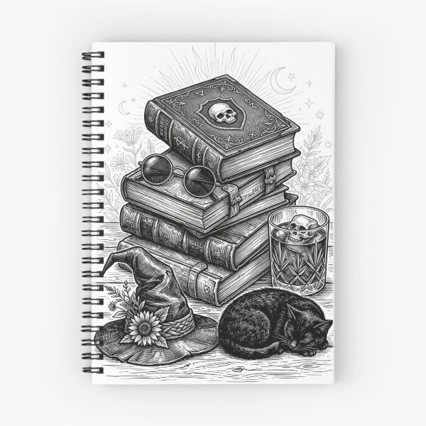 Item preview, Hot Witch Summer Reading List - Gothic Summer Beach Reads Art designed and sold by The Arcane Archives.