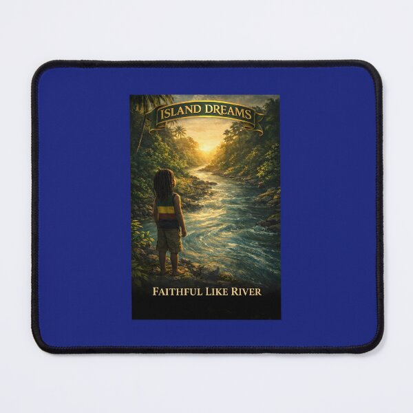 Item preview, Faithful Like River – Island Dreams Motivational Art designed and sold by Inspirational Jamaican.
