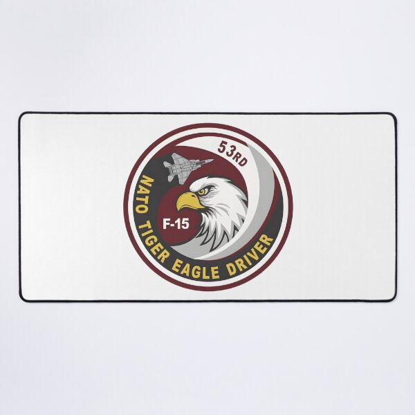 Item preview, NATO Tiger Eagle Driver: 53rd F-15 Military Patch Design designed and sold by CharlieDesings.