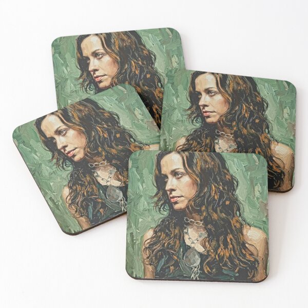 Item preview, Alternative Icon – Alanis Morissette Expressive Oil Portrait designed and sold by Art's Diner.