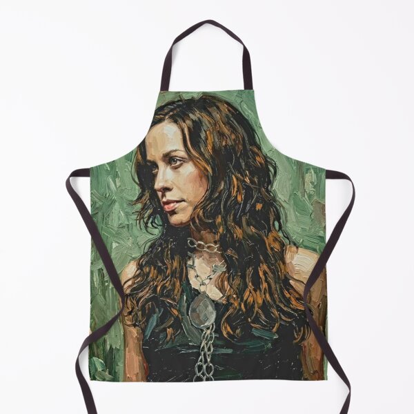 Item preview, Alternative Icon – Alanis Morissette Expressive Oil Portrait designed and sold by Art's Diner.