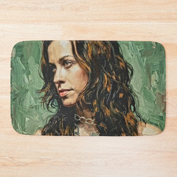 Item preview, Alternative Icon – Alanis Morissette Expressive Oil Portrait designed and sold by Art's Diner.