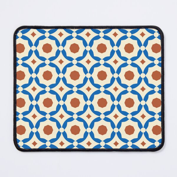 Item preview, Mediterranean Tile Cobalt Terracotta designed and sold by tambredesigns.
