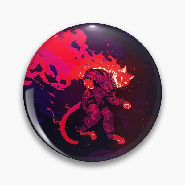 Item preview, Flaming Comet Astronaut Cat designed and sold by Christian Weiss.